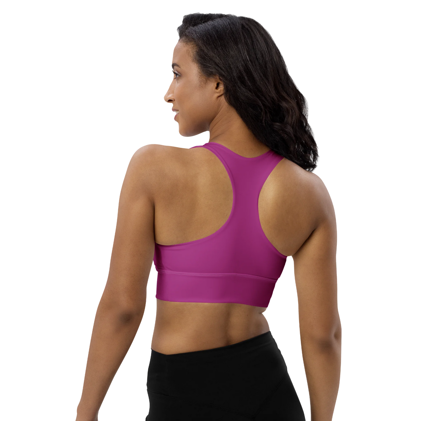 Blooming Violet Basic Longline Sports Bra