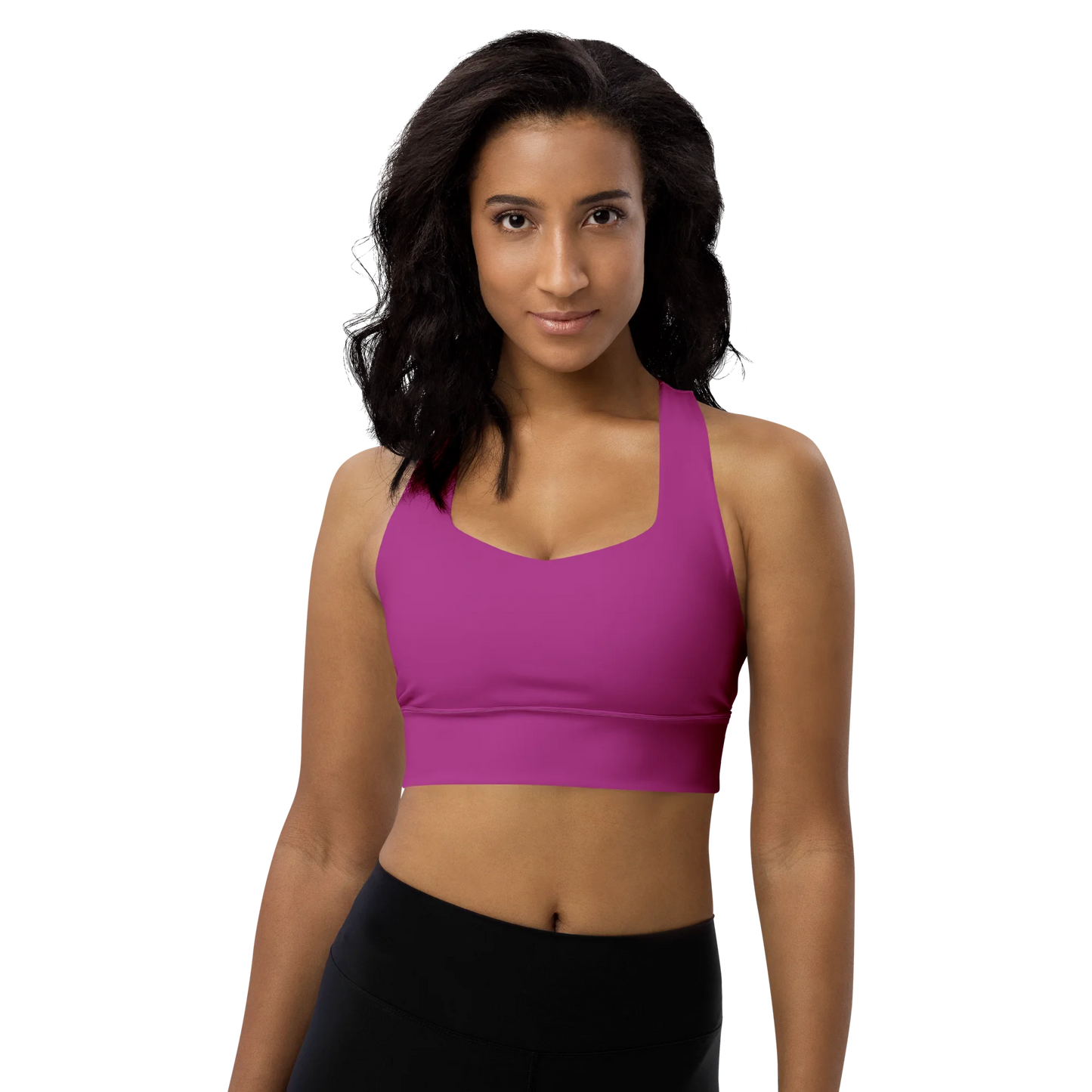 Blooming Violet Basic Longline Sports Bra