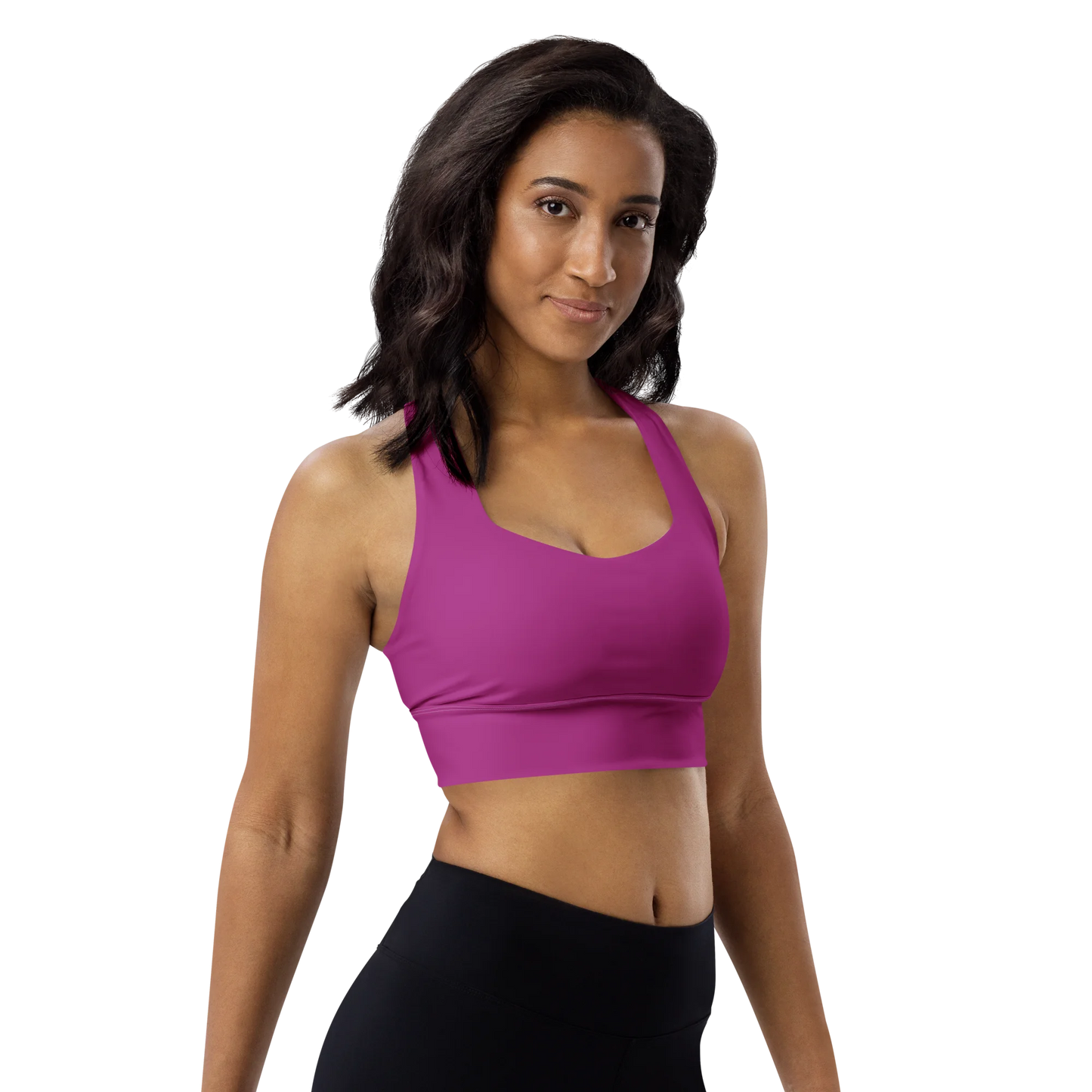 Blooming Violet Basic Longline Sports Bra