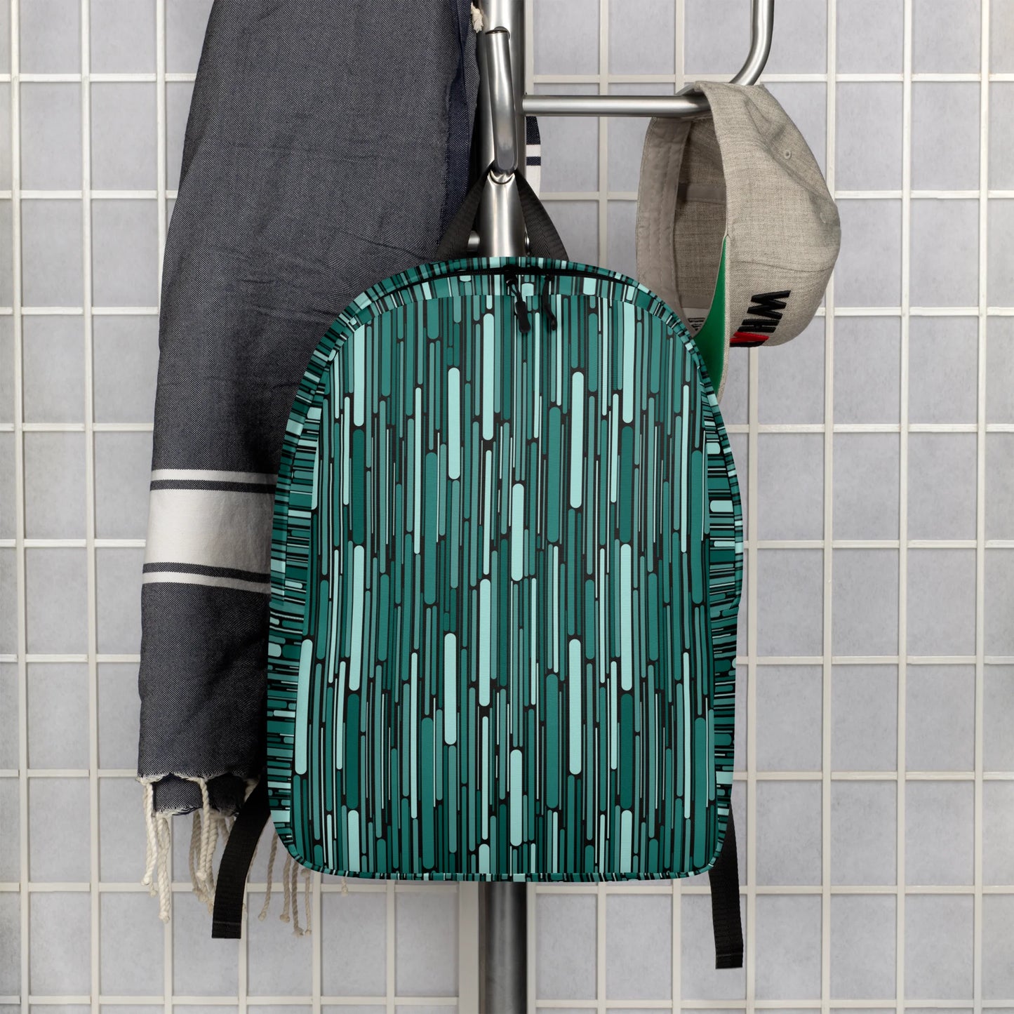 Green Rain Ornament Backpack