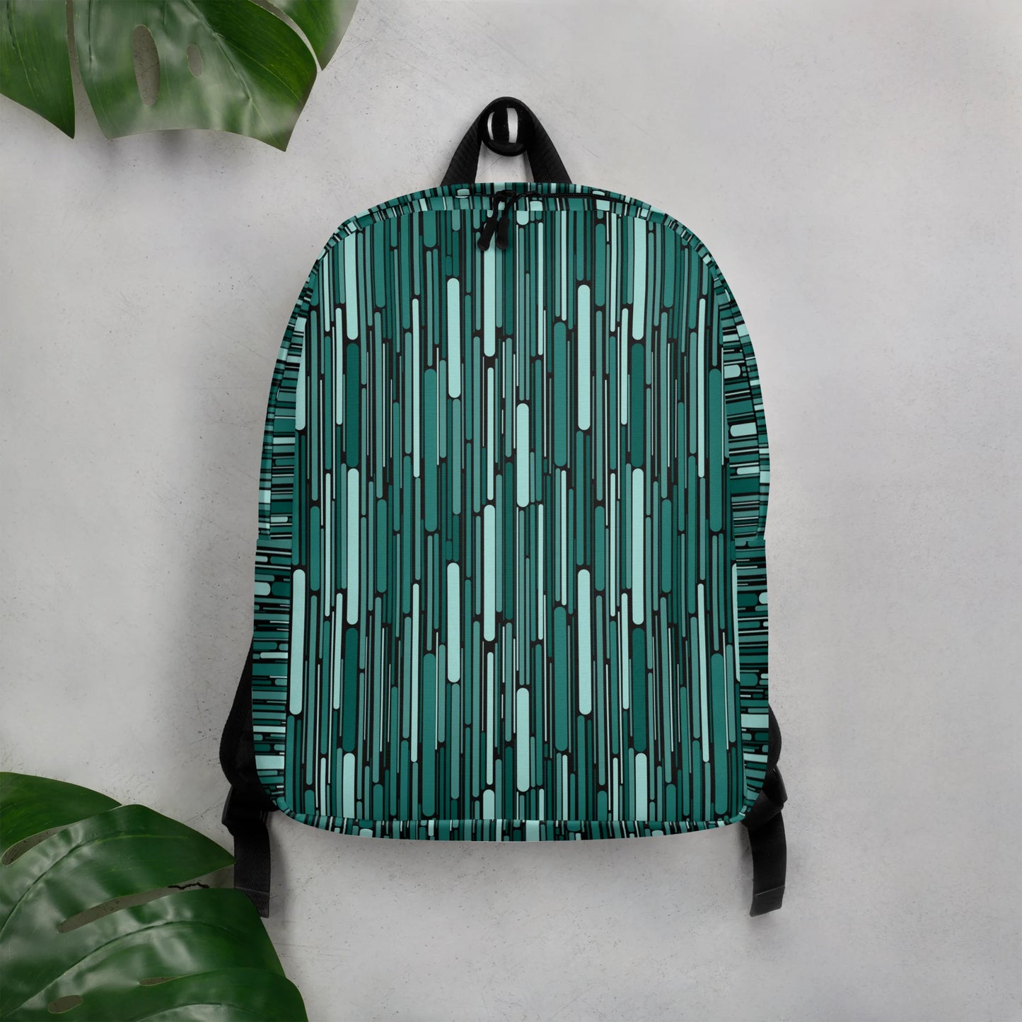 Green Rain Ornament Backpack