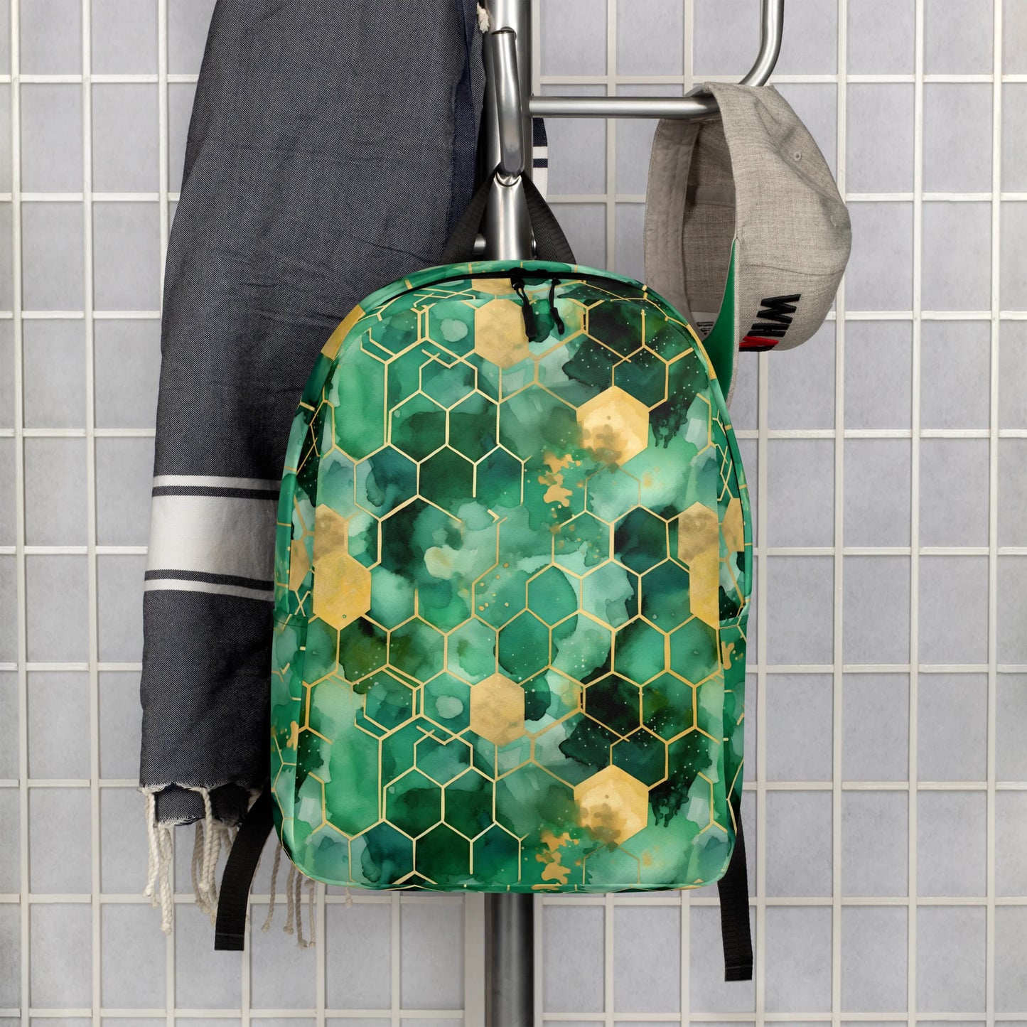 Abstract Verdant Elegance Backpack
