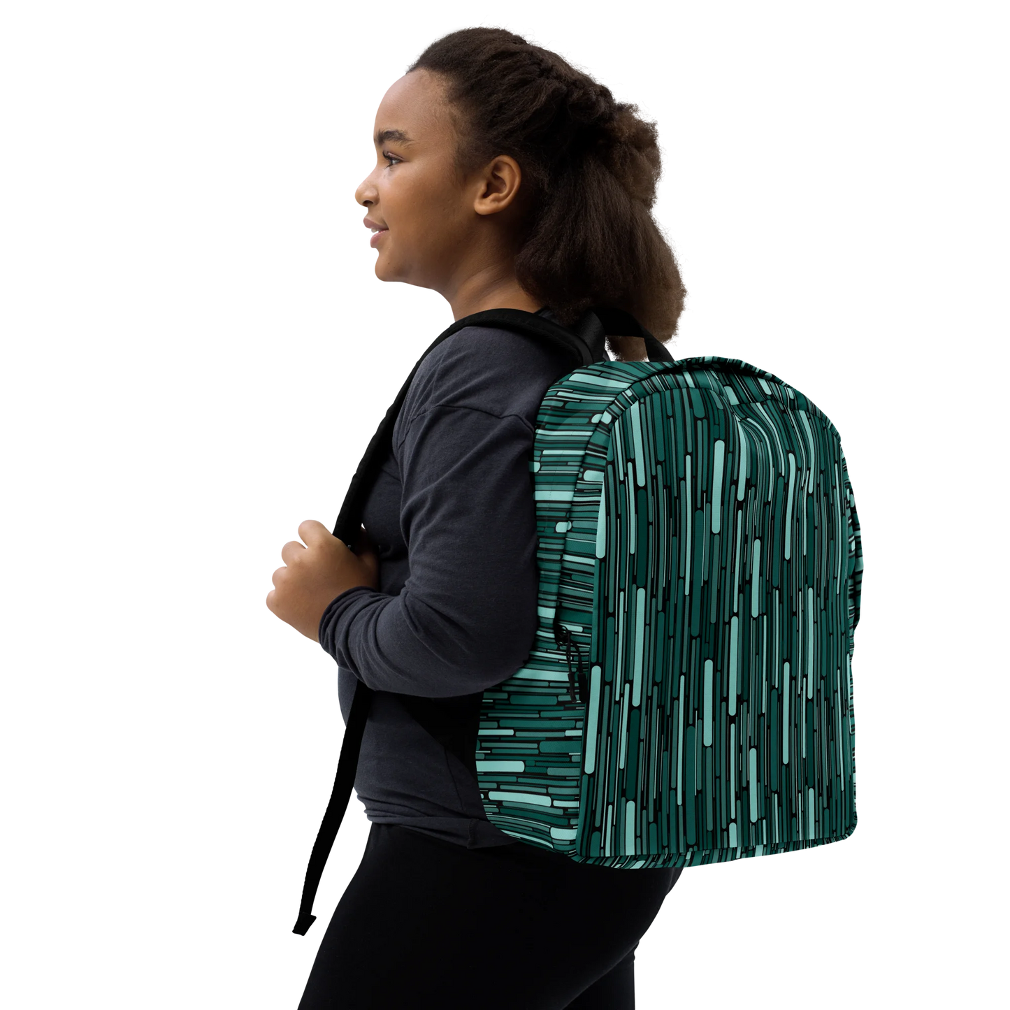 Green Rain Ornament Backpack