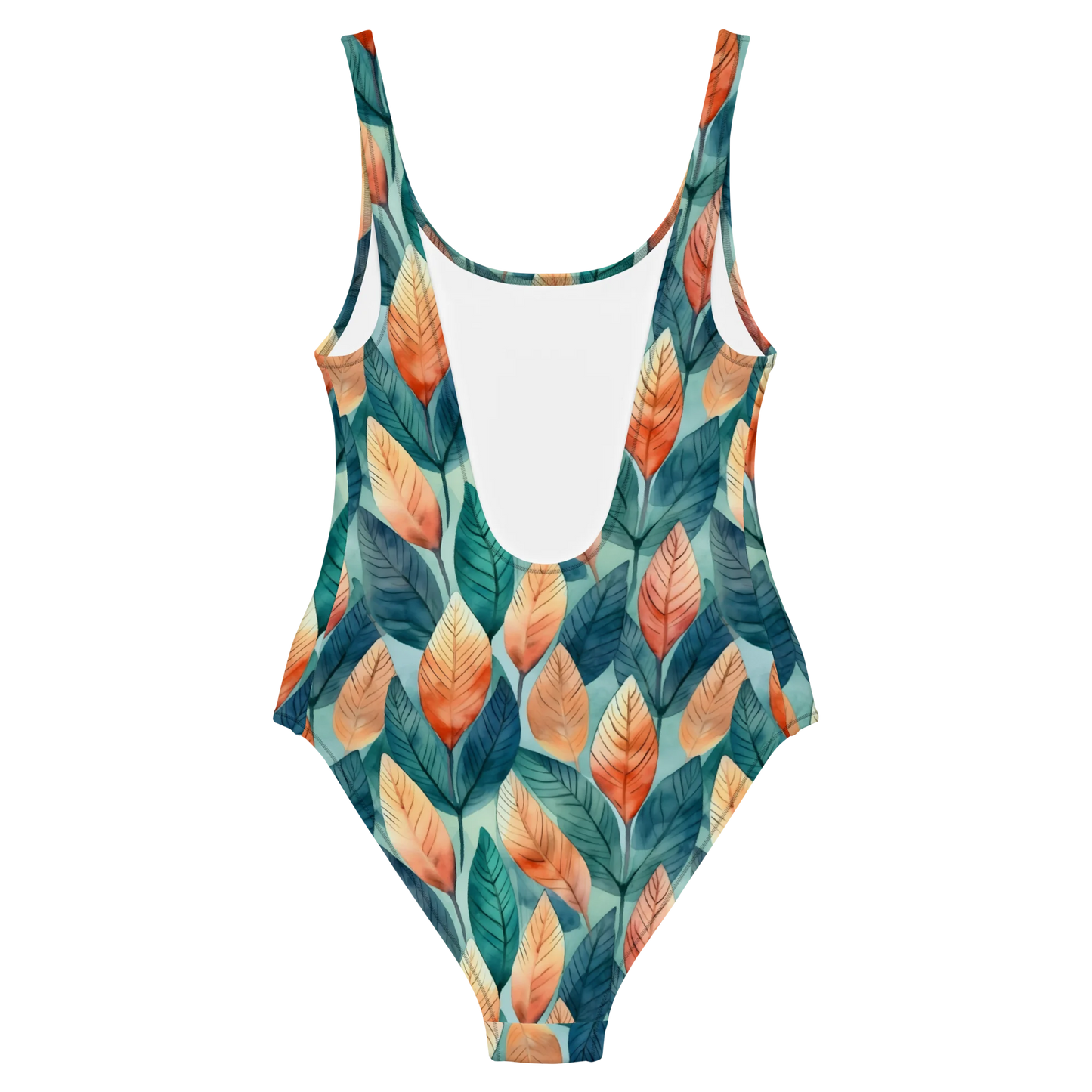 Leafy Minimalism One-Piece Swimsuit