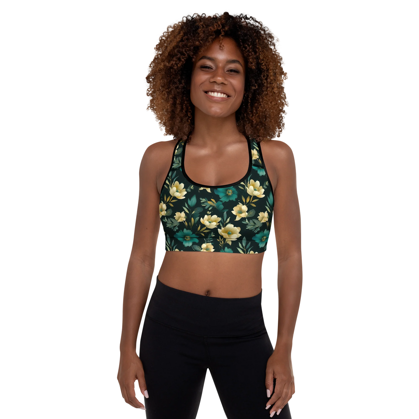 Minimalist Blooms Sports Bra