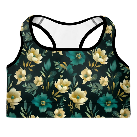 Minimalist Blooms Sports Bra