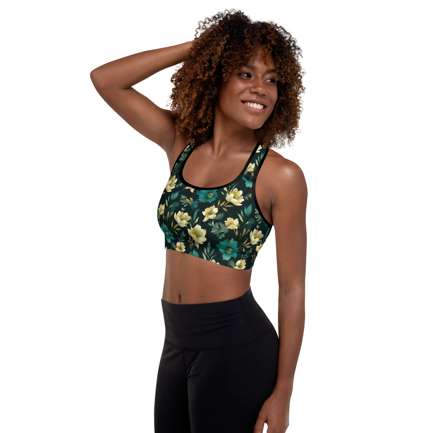 Minimalist Blooms Sports Bra