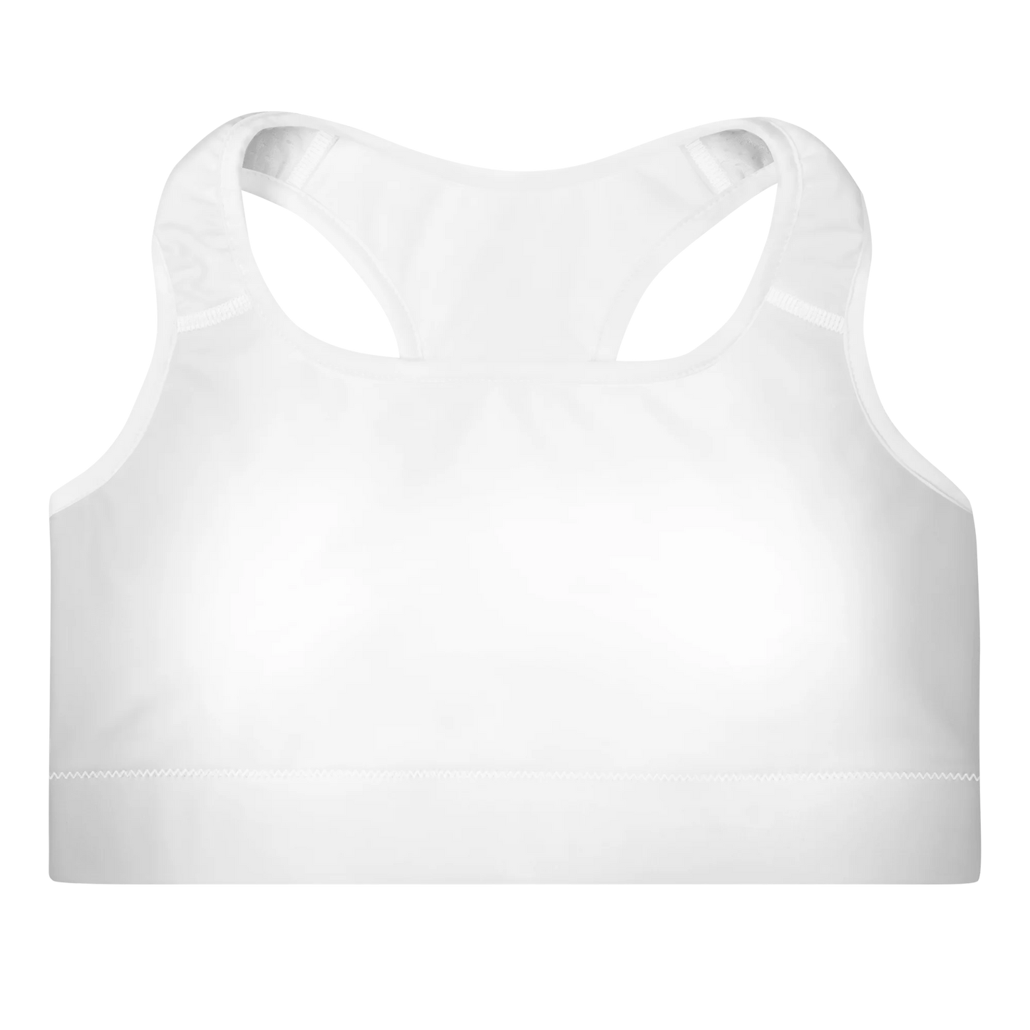 Brilliant White Basic Padded Sports Bra