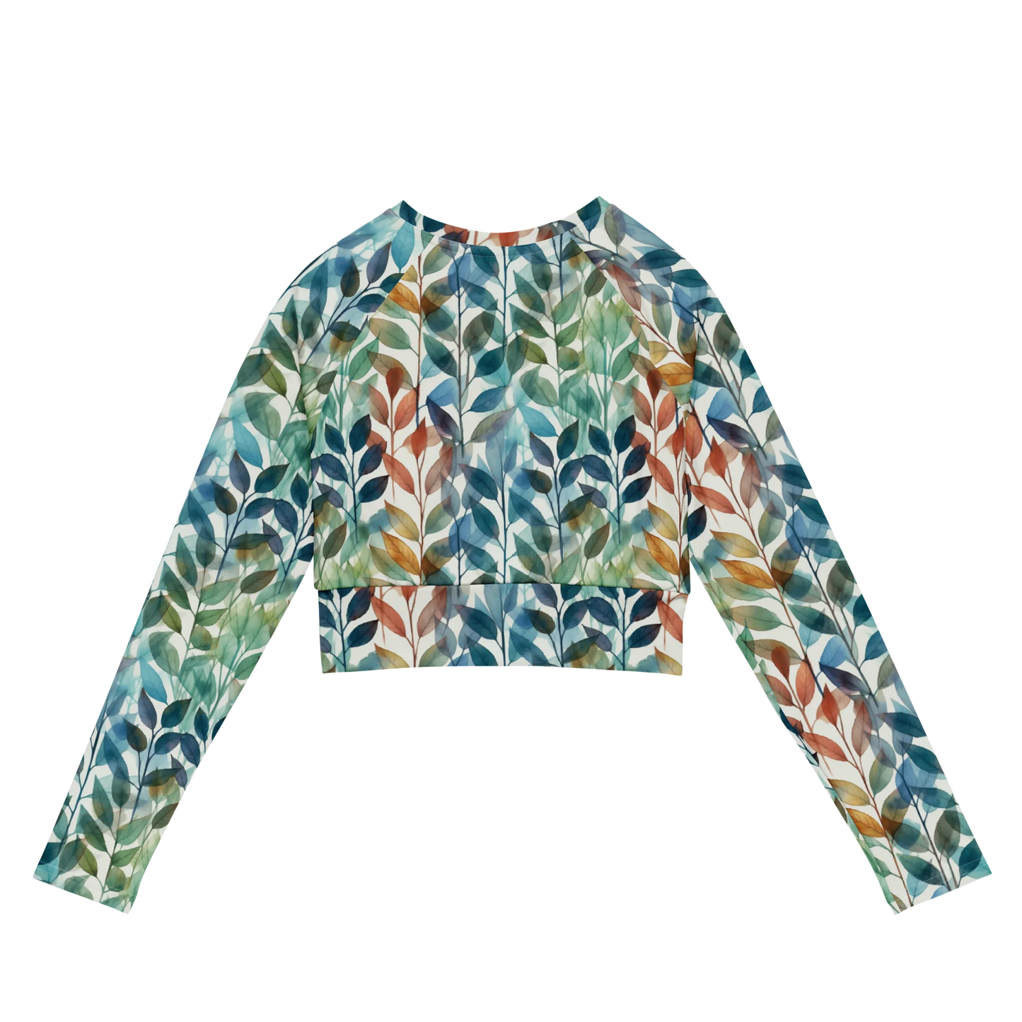 Autumn Serenade Recycled Long-sleeve Crop Top