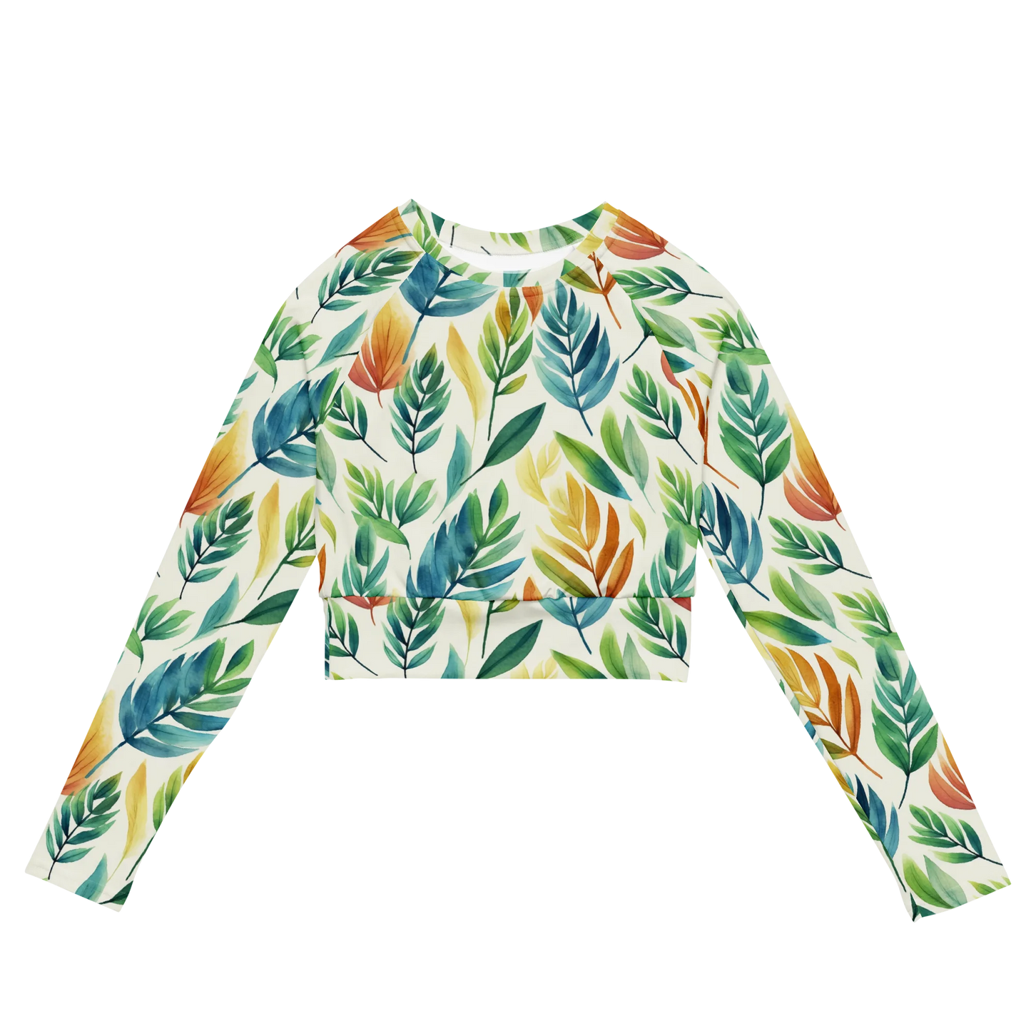 Endless Fall Fantasy Recycled Long-sleeve Crop Top