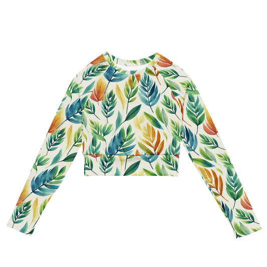 Endless Fall Fantasy Recycled Long-sleeve Crop Top