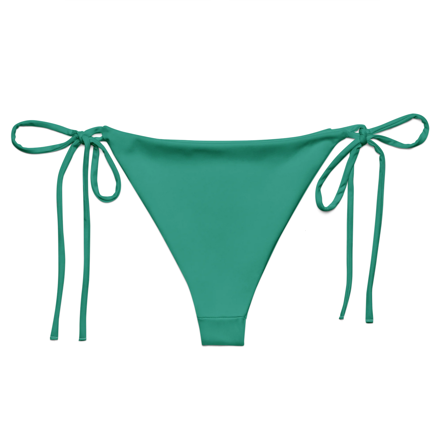 Marine Green Basic Recycled String Bikini Bottom