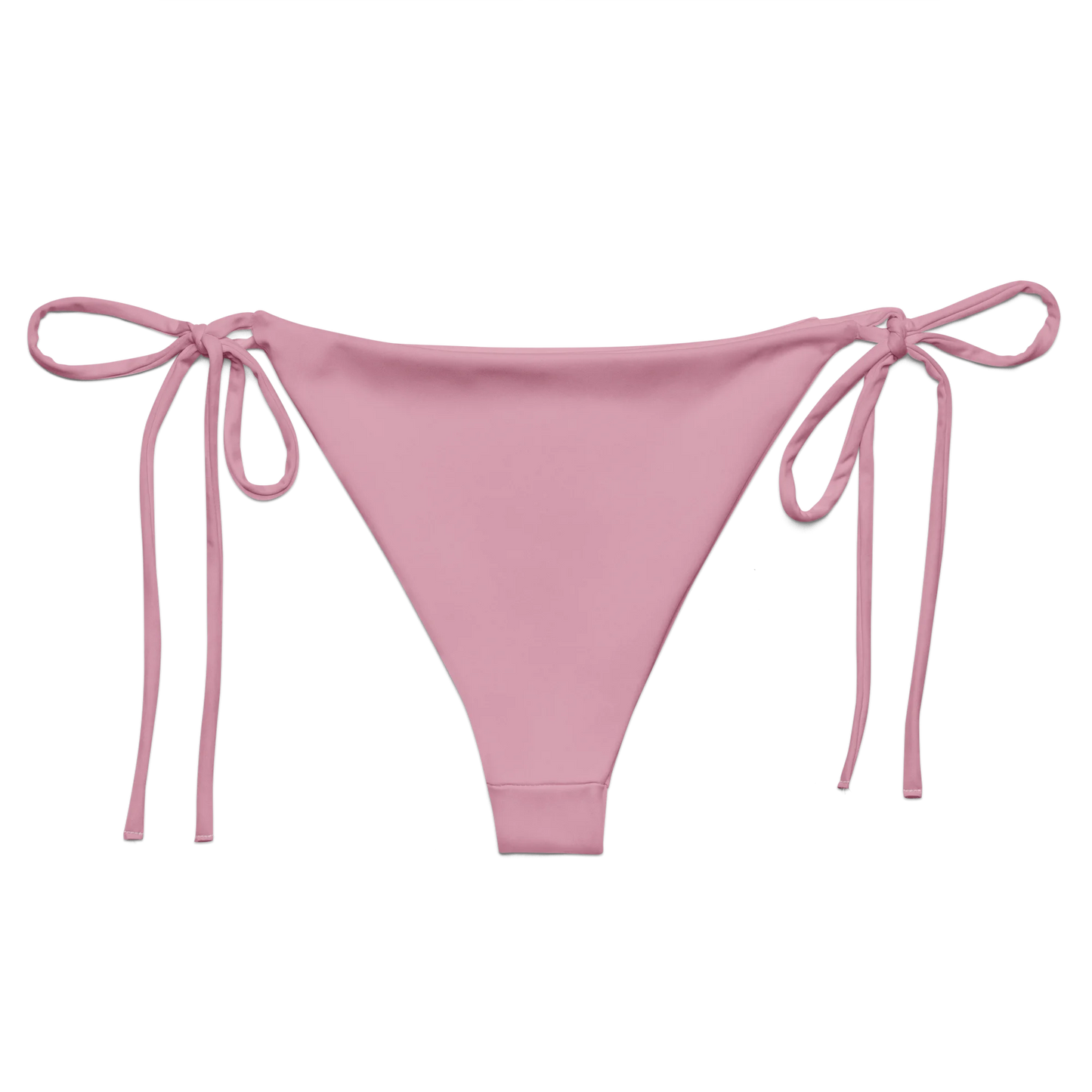 Soft Pink Basic Recycled String Bikini Bottom