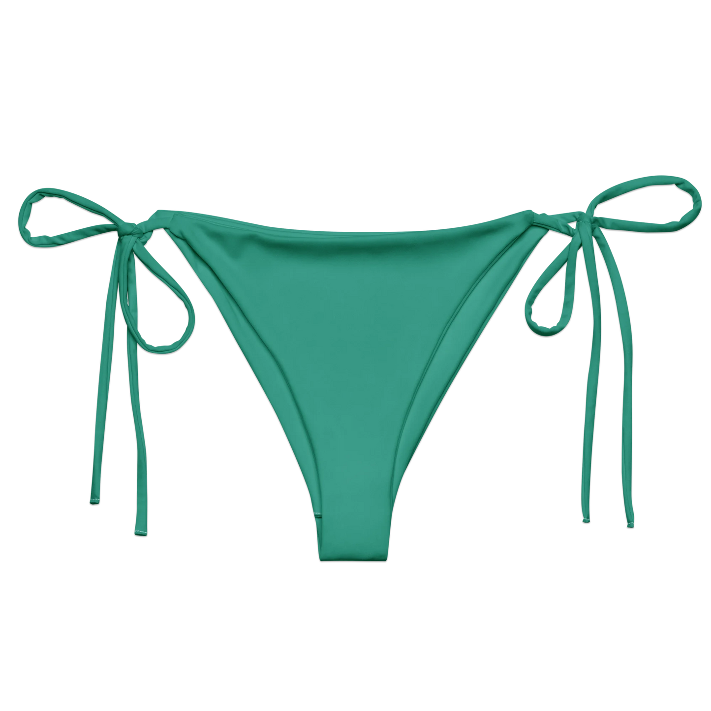 Marine Green Basic Recycled String Bikini Bottom