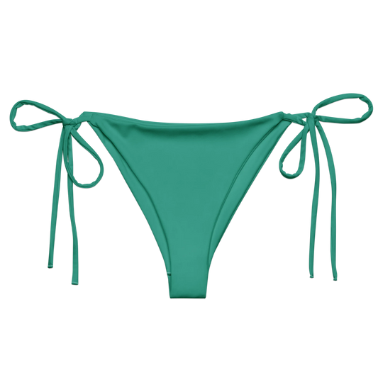 Marine Green Basic Recycled String Bikini Bottom