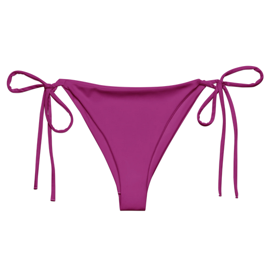 Blooming Violet Basic Recycled String Bikini Bottom