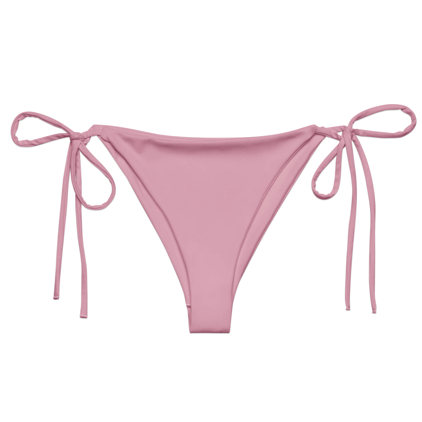 Soft Pink Basic Recycled String Bikini Bottom