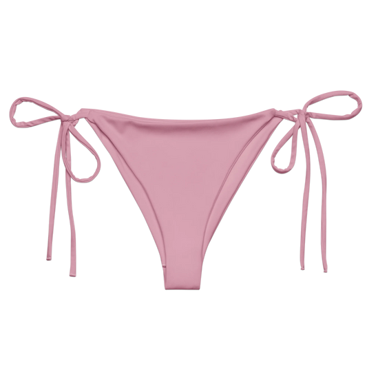 Soft Pink Basic Recycled String Bikini Bottom