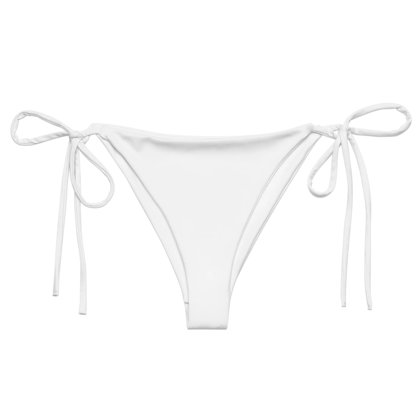 Brilliant White Basic Basic Recycled String Bikini Bottom