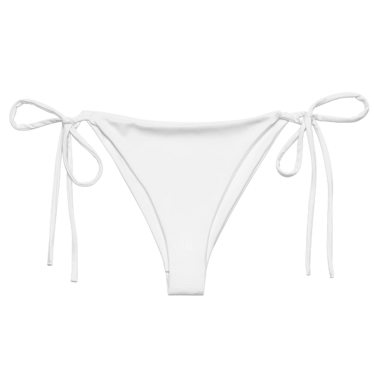 Brilliant White Basic Basic Recycled String Bikini Bottom