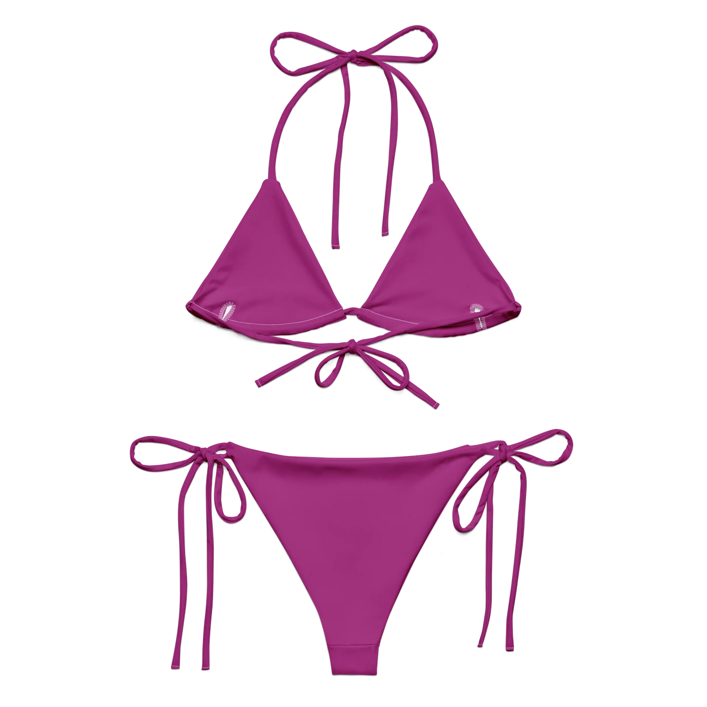 Blooming Violet Basic Recycled String Bikini