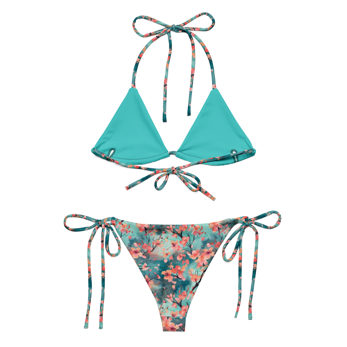 Fragile Sakura Bloom Recycled String Bikini