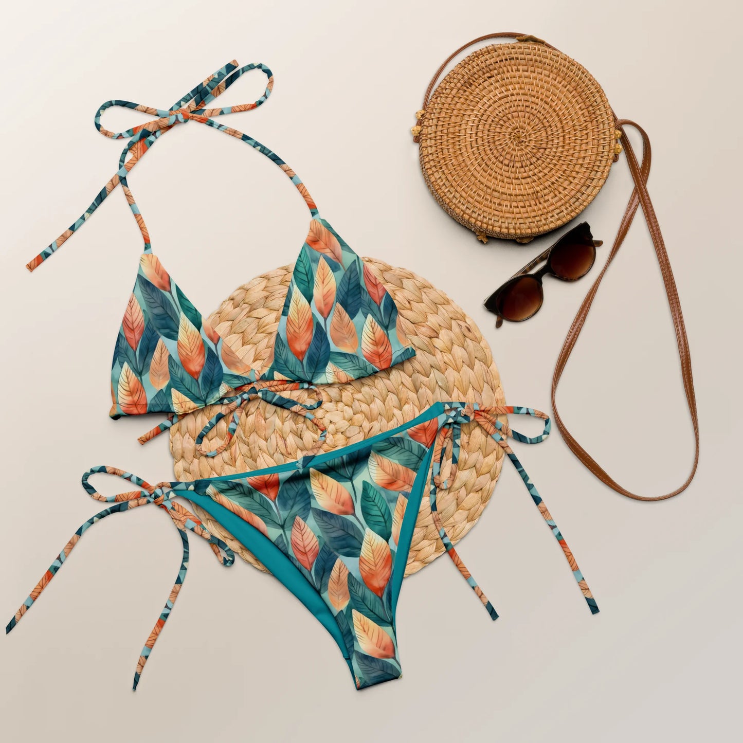 Leafy Minimalism Recycled Bikini