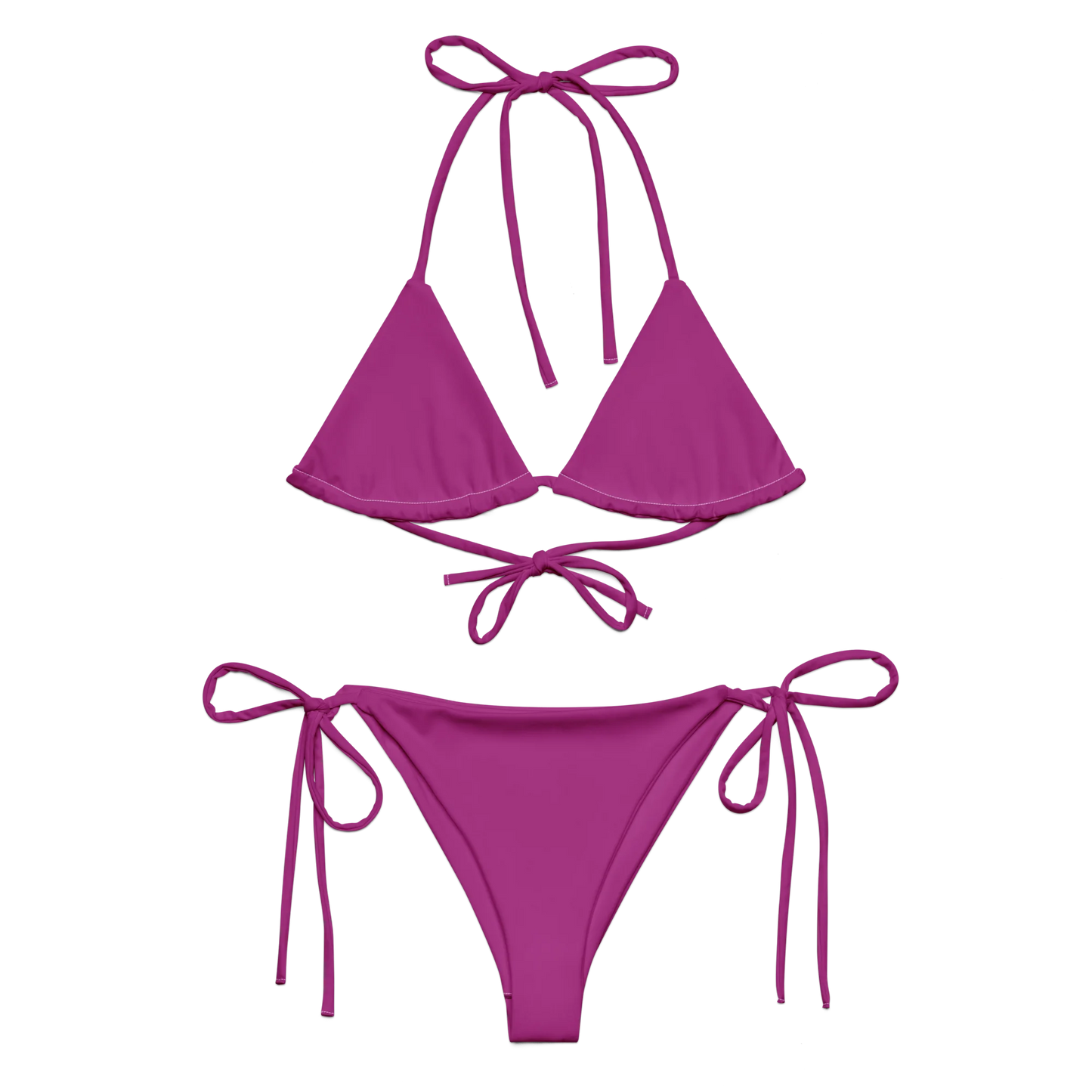 Blooming Violet Basic Recycled String Bikini