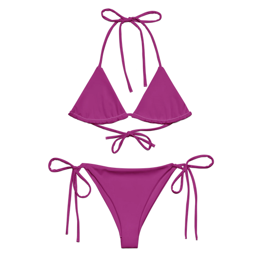 Blooming Violet Basic Recycled String Bikini
