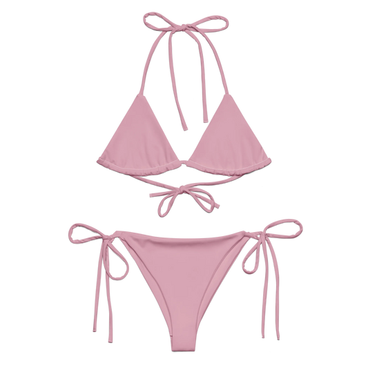 Soft Pink Basic Recycled String Bikini