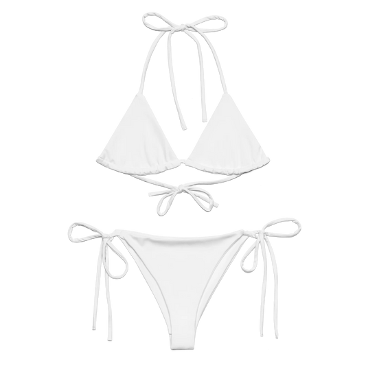 Brilliant White Basic Recycled String Bikini