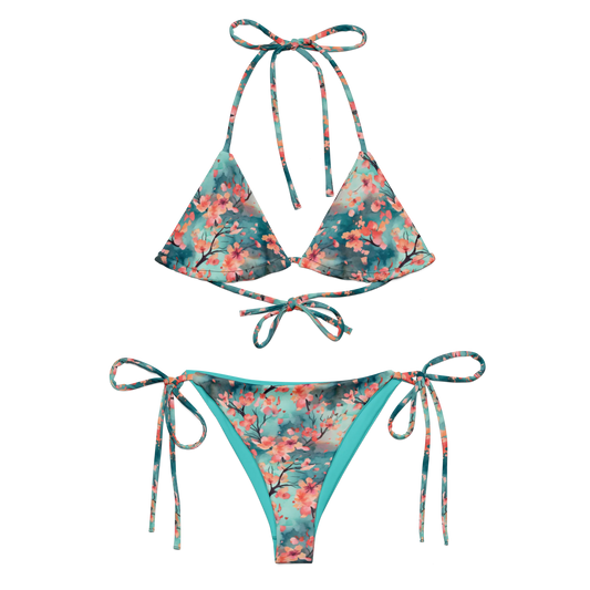 Fragile Sakura Bloom Recycled String Bikini