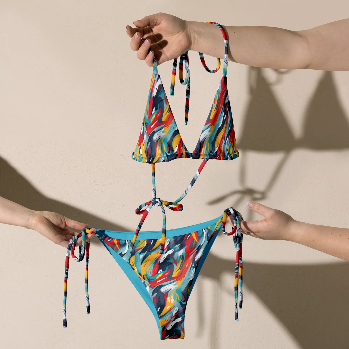 Bright Meadows Recycled String Bikini