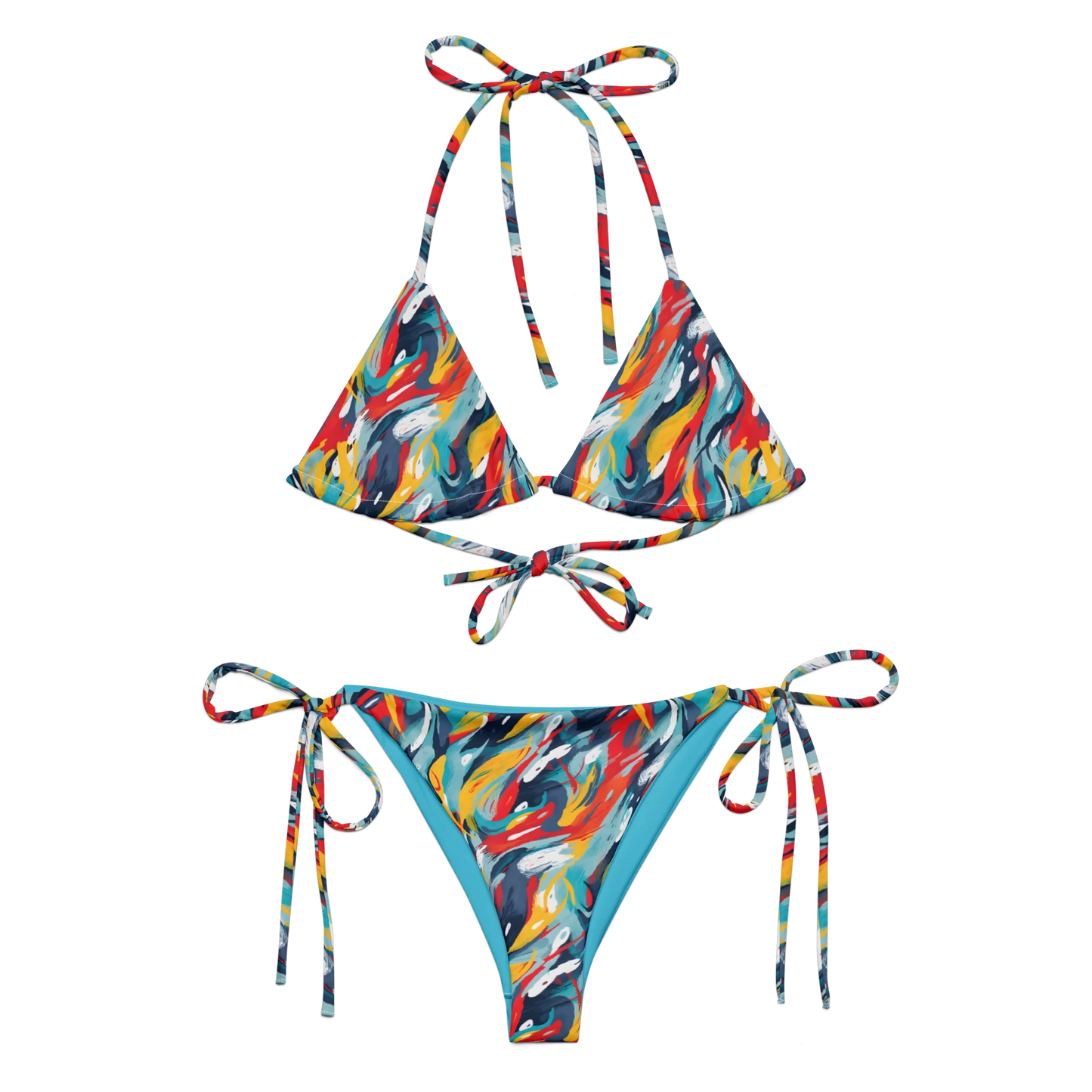 Bright Meadows Recycled String Bikini