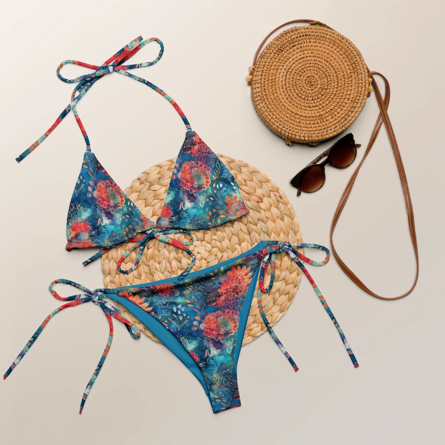 Ethereal Meadow Recycled String Bikini