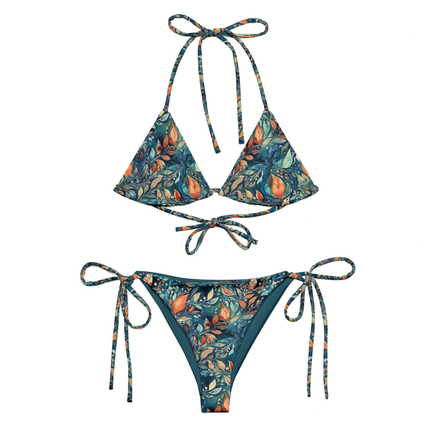 Bohemian Bloom Recycled String Bikini