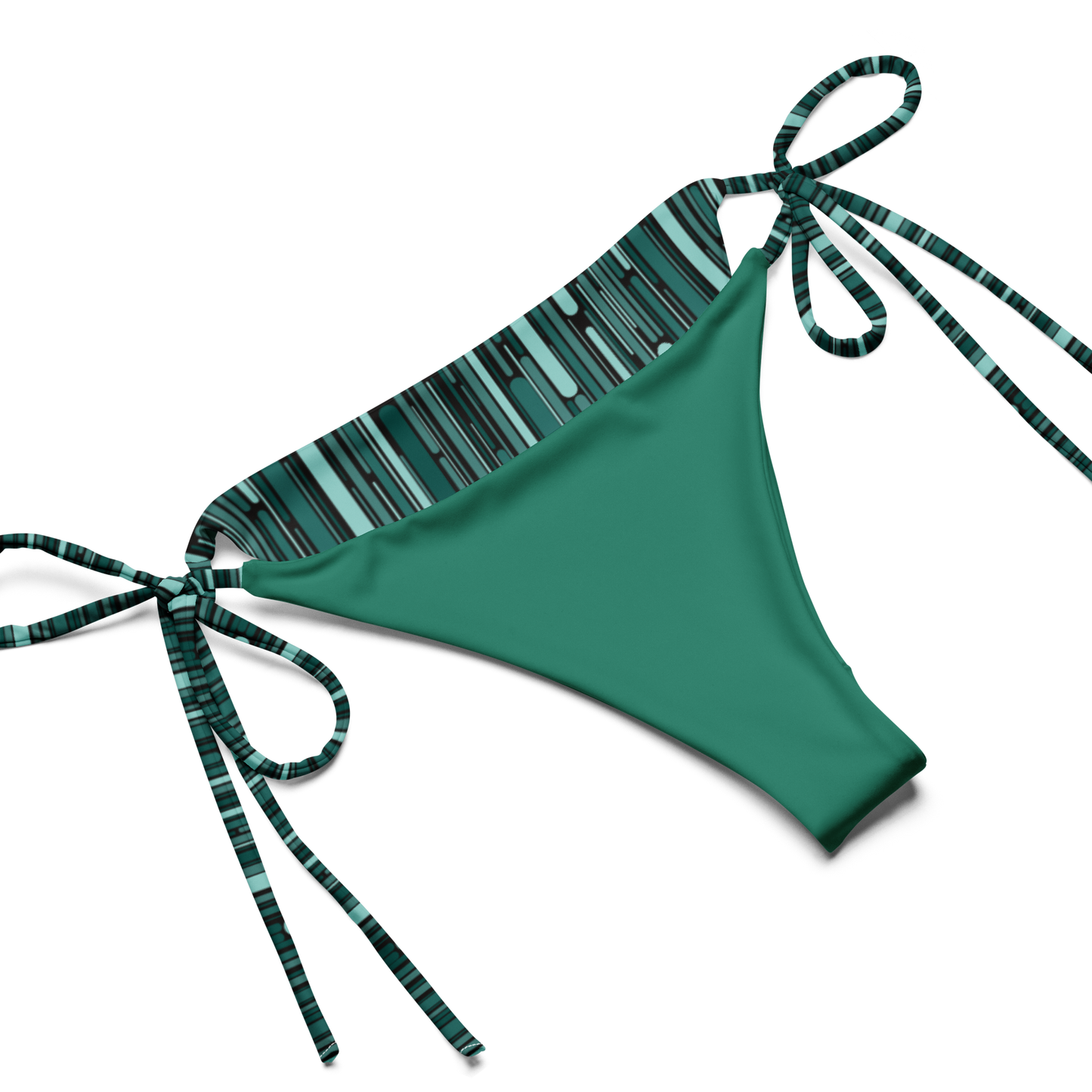 Green Rain Ornament Recycled Bikini