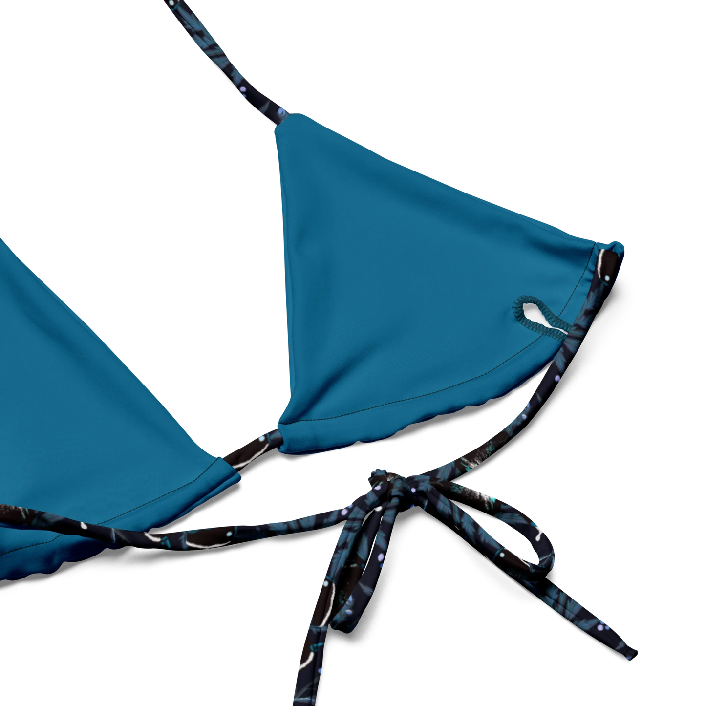 Night Flight of Blue Butterflies Recycled String Bikini