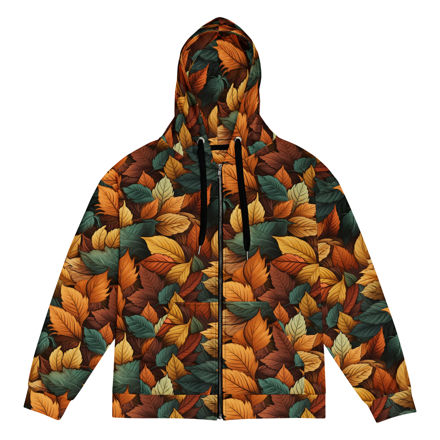 Rustling Autumn Attire Zip Hoodie