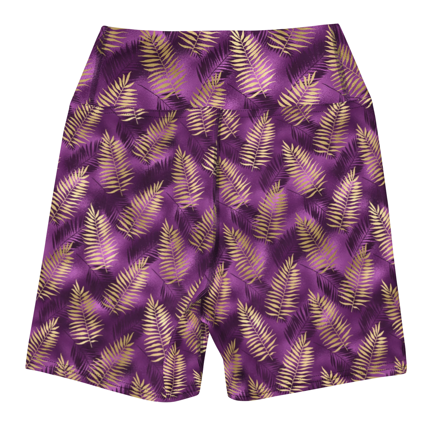 Violet & Gold Tropical Magic Yoga Shorts