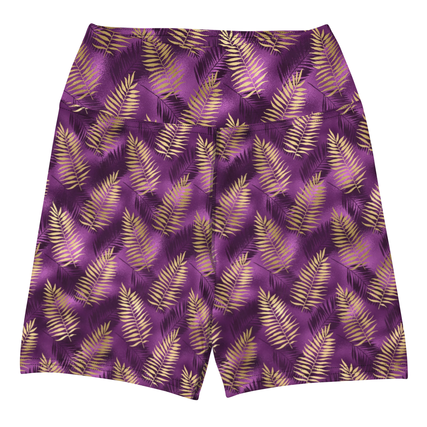 Violet & Gold Tropical Magic Yoga Shorts