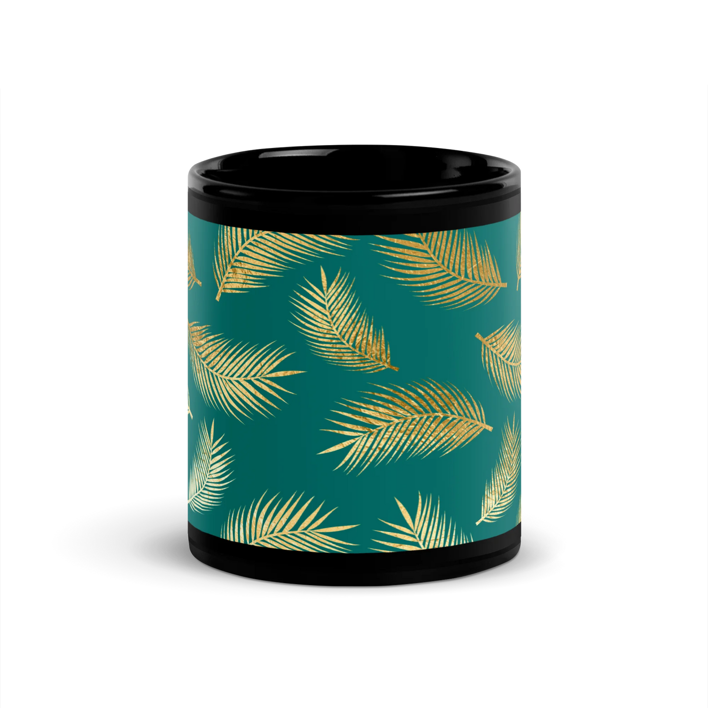 Tropical Vibes Black Mug