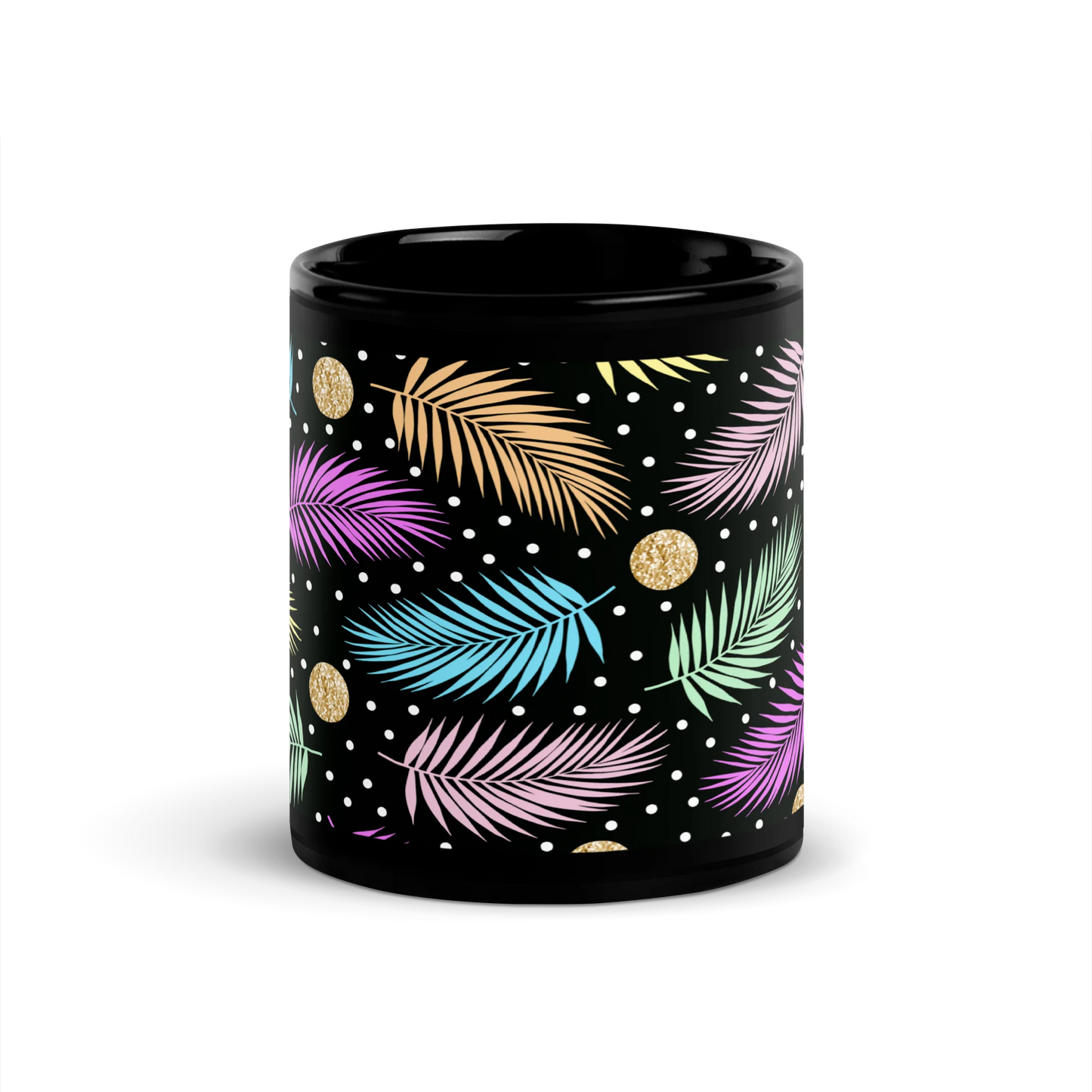 Tropical Tranquility Black Mug