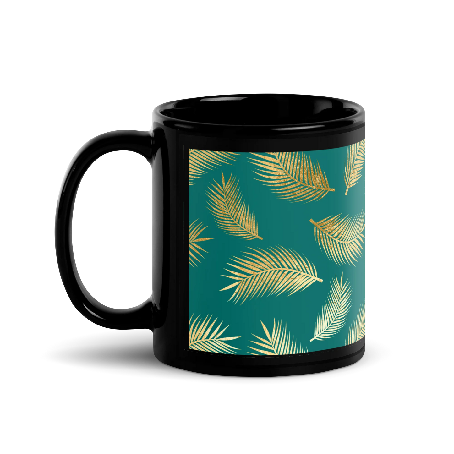 Tropical Vibes Black Mug