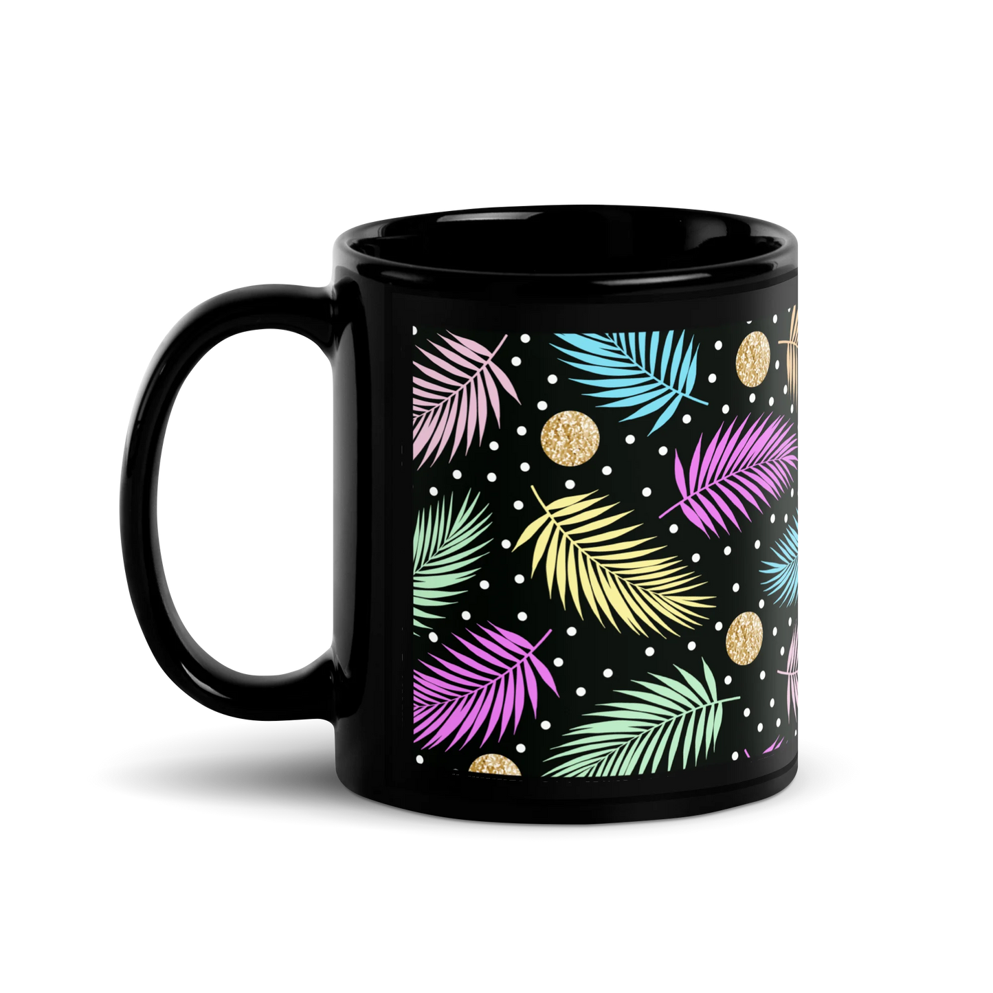 Tropical Tranquility Black Mug