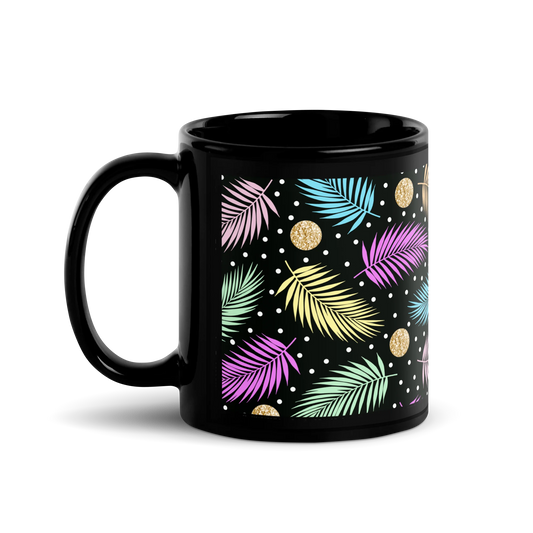 Tropical Tranquility Black Mug