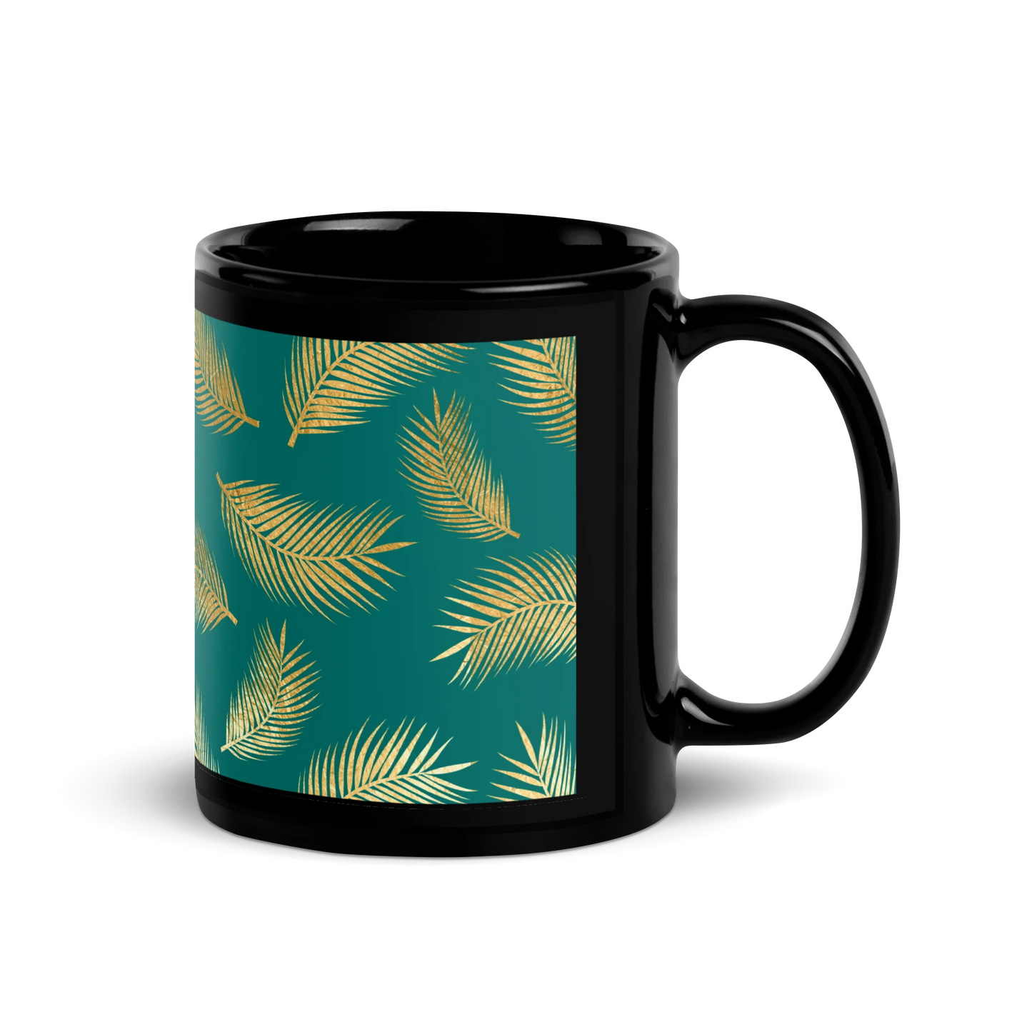 Tropical Vibes Black Mug