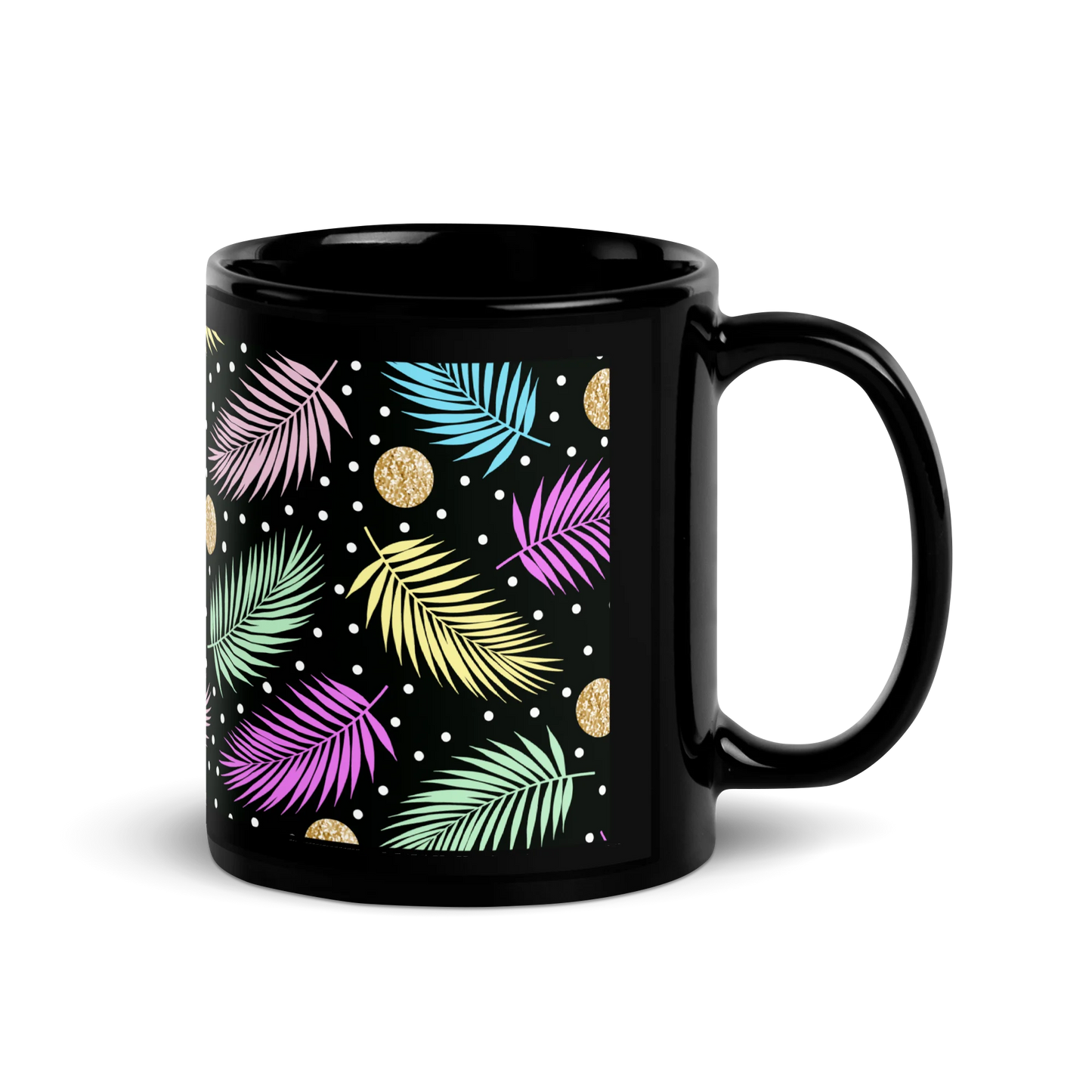 Tropical Tranquility Black Mug