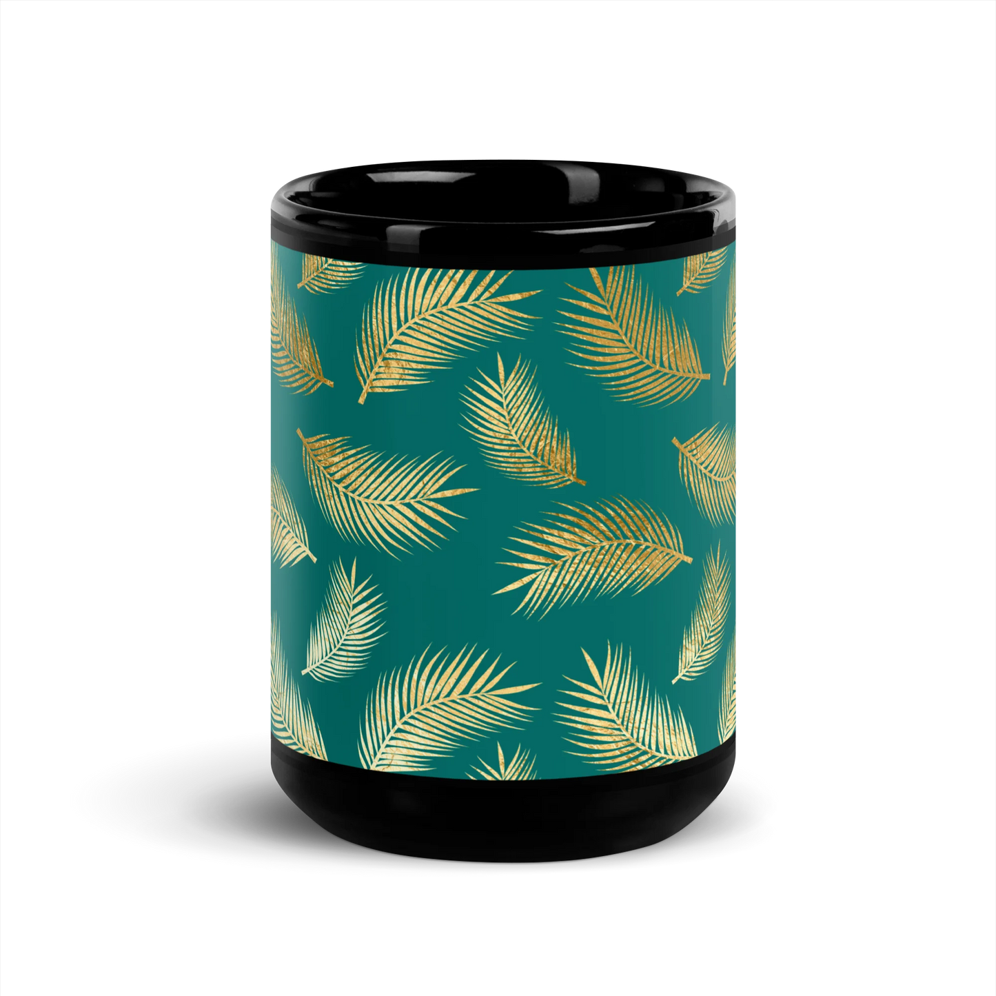 Tropical Vibes Black Mug