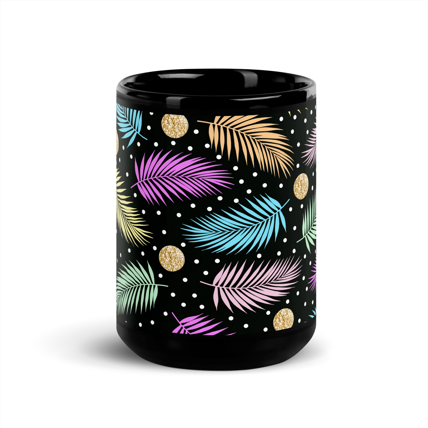 Tropical Tranquility Black Mug